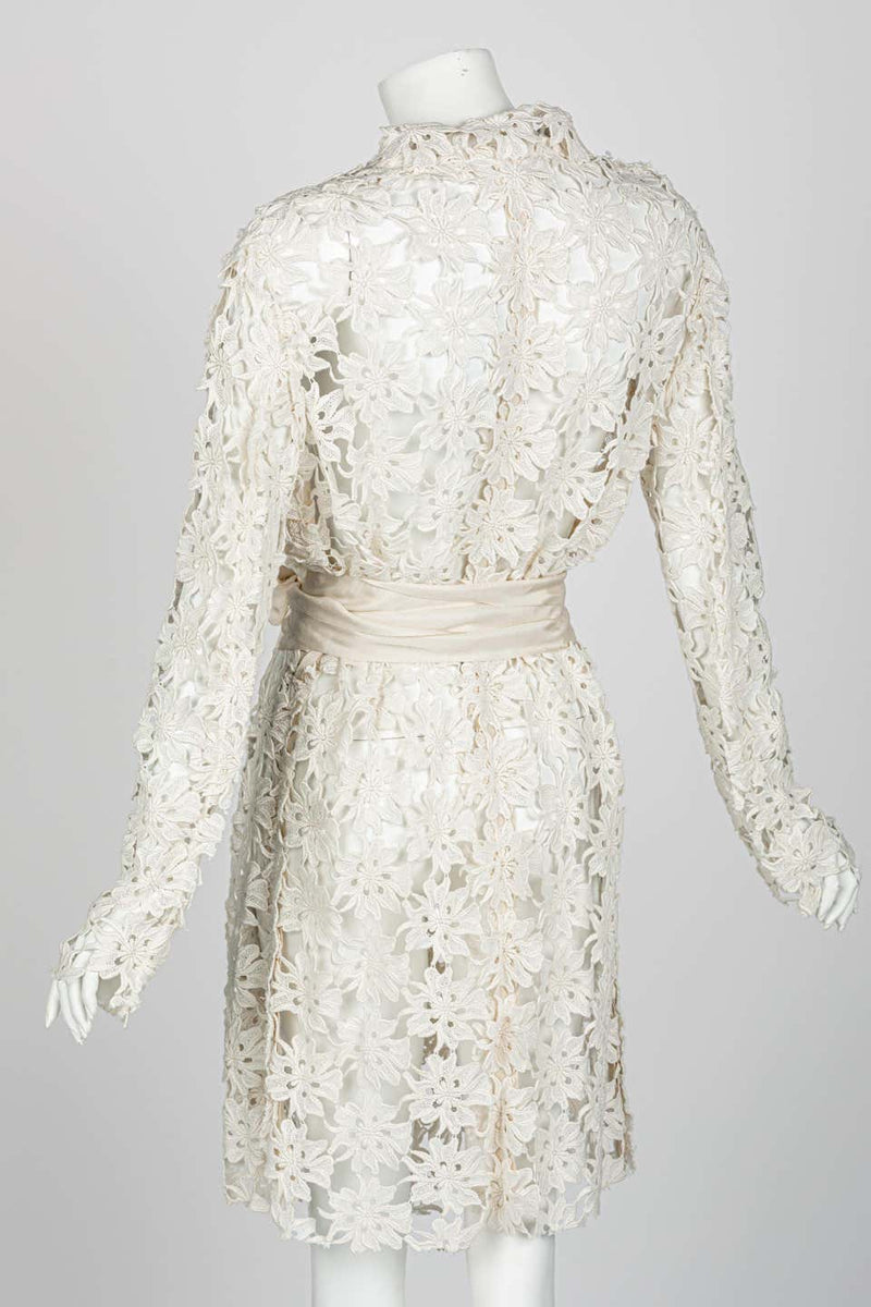 Lanvin Alber Elbaz Collection Blanche Guipure Lace Coat 2013