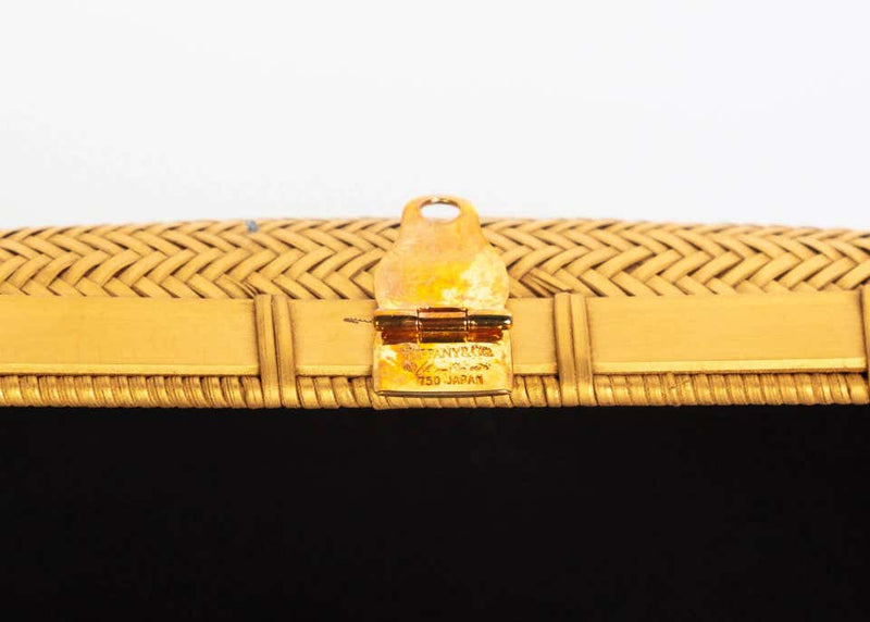 Tiffany & Co. by Elsa Peretti Gold Lacquered Bamboo Tassel Minaudière Bag, 1990s