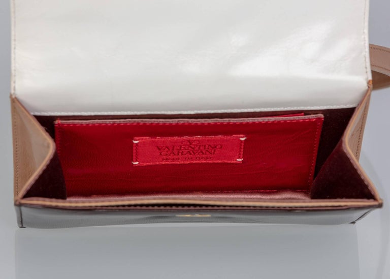 1970s Valentino Tiger's Eye Lion Head Gold Brown Ivory Shoulder Bag