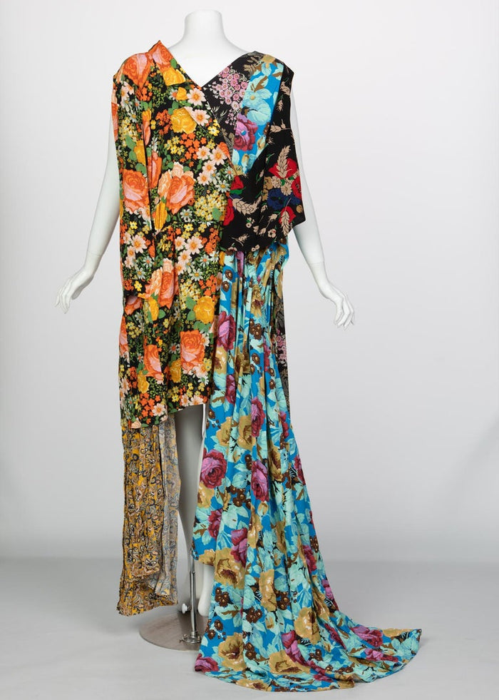 Balenciaga Runway Floral Print Gown Look #30, Fall 2016 – Basha Gold