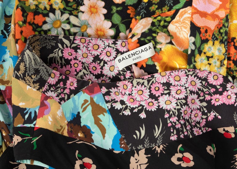 Balenciaga Runway Floral Print Gown Look #30, Fall 2016