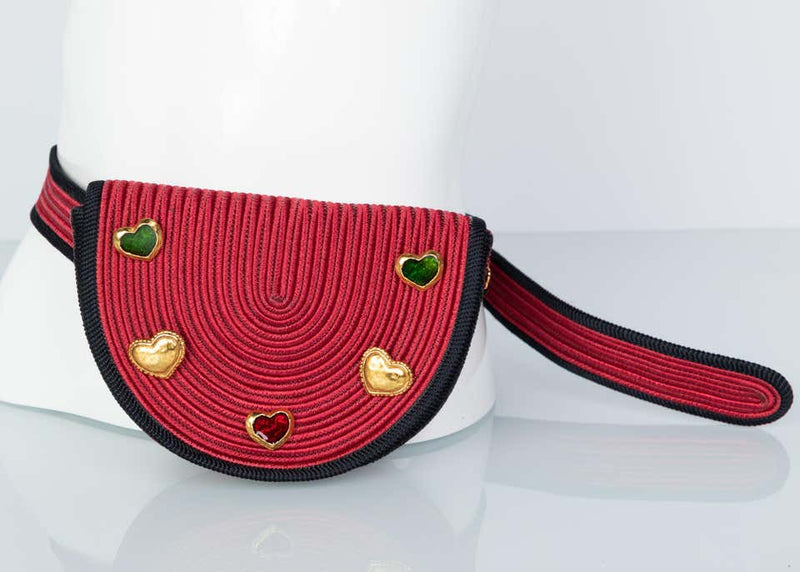 Ysl red shop belt bag