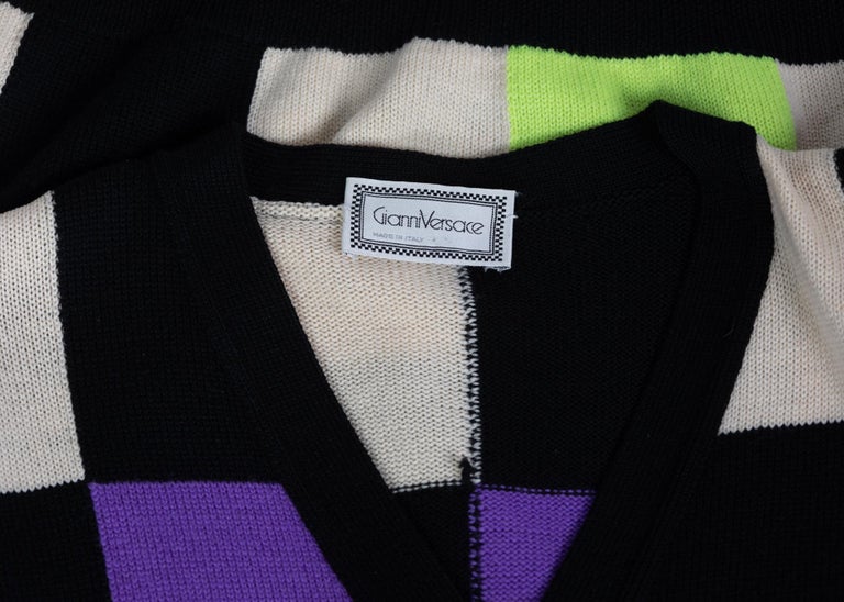 Gianni Versace Colorblock Sweater Vest, 1980s