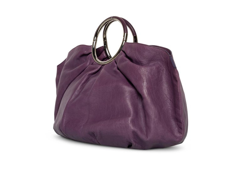 Christian Dior Purple Leather Babe Bag, 2008