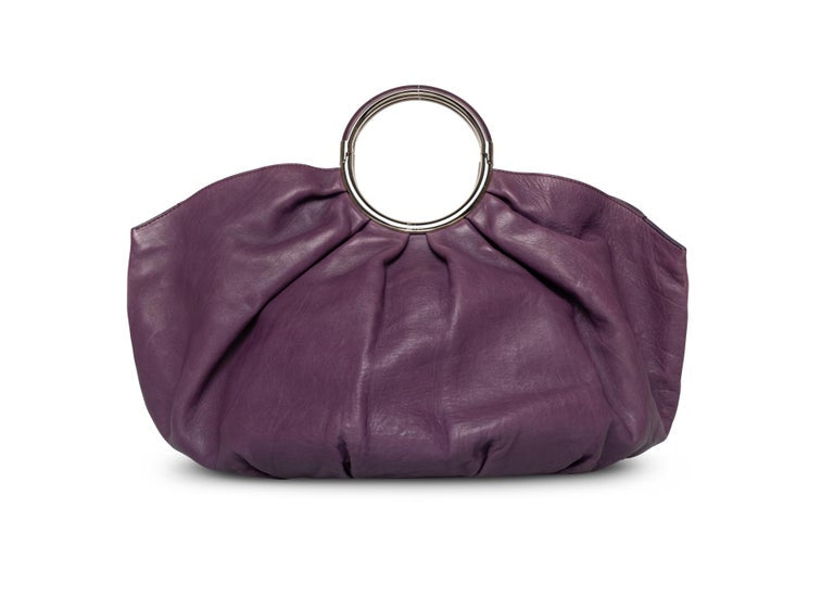 Christian Dior Purple Leather Babe Bag, 2008