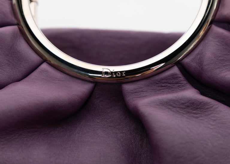 Christian Dior Purple Leather Babe Bag, 2008