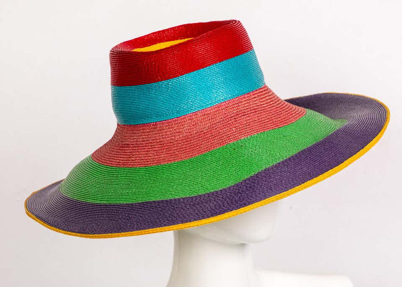 Frank Olive Rainbow Sun Hat, 1990s