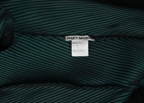 Issey Miyake Blue Green Pleated Sleeveless Dress