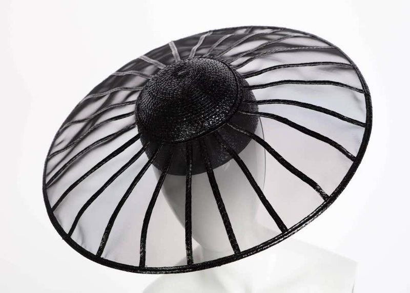Yves Saint Laurent YSL Couture Collectors Black Hat, 1980s