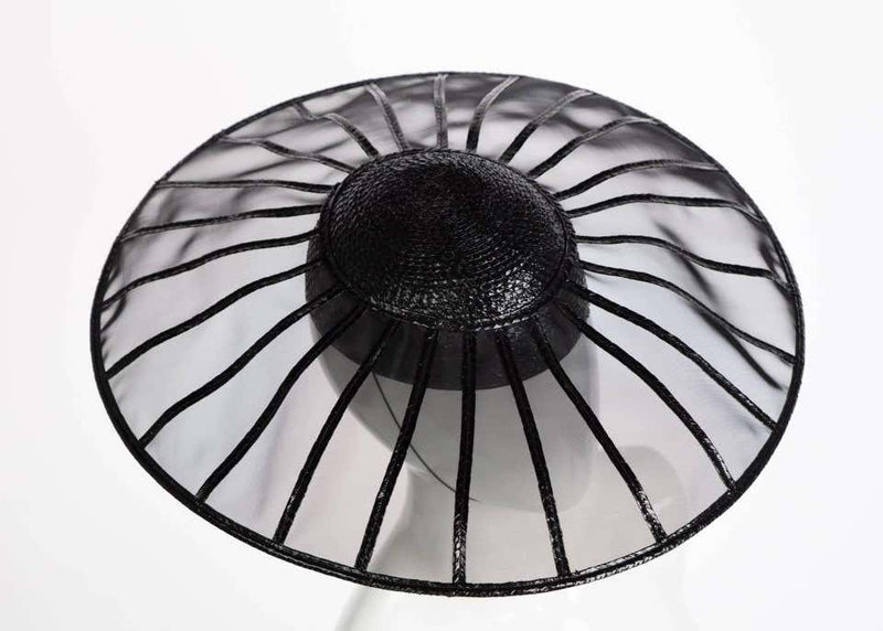 Yves Saint Laurent YSL Couture Collectors Black Hat, 1980s