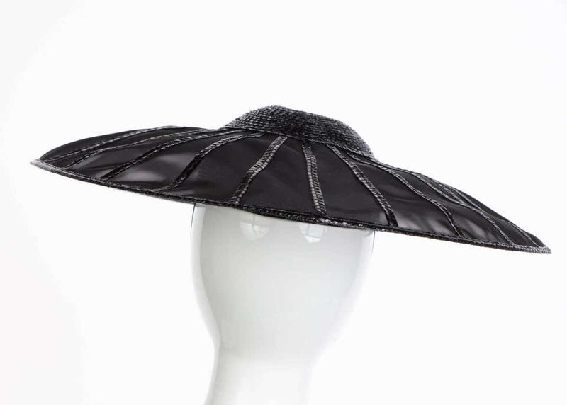 Yves Saint Laurent YSL Couture Collectors Black Hat, 1980s