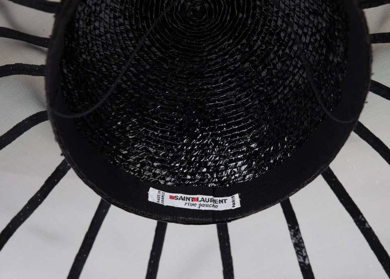 Yves Saint Laurent YSL Couture Collectors Black Hat, 1980s