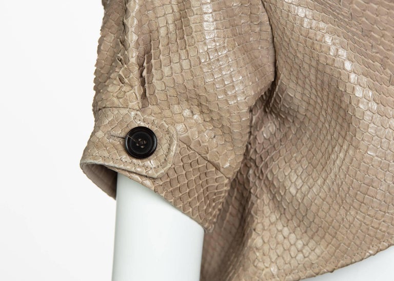 Bottega Veneta Runway Cropped Python Bolero Jacket, 2007
