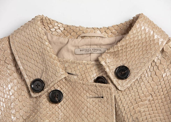 Bottega Veneta Runway Cropped Python Bolero Jacket, 2007