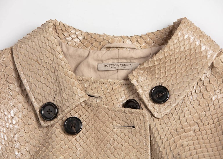 Bottega Veneta Runway Cropped Python Bolero Jacket, 2007