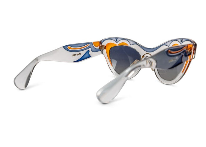 2014 Miu Miu Butterfly Cat Eye Sunglasses Miu Miu Runway Butterfly Cat Eye Sunglasses, 2014 – Basha Gold main image 2