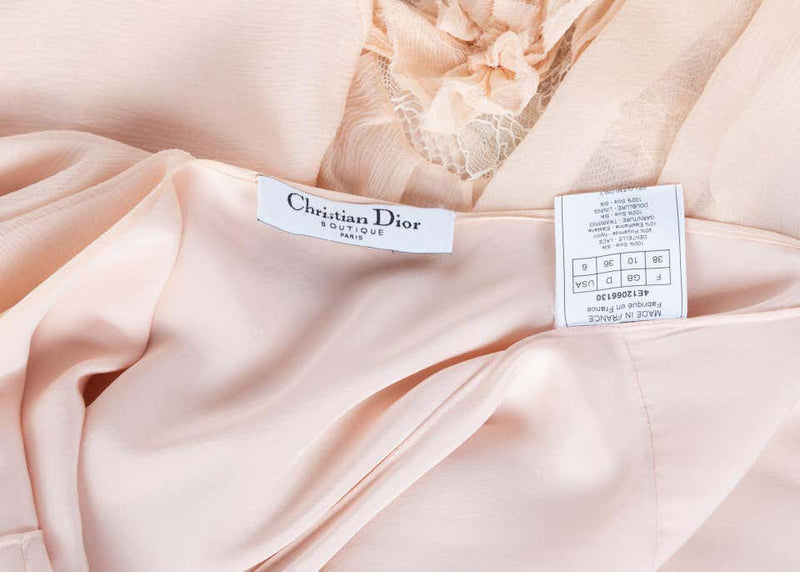 Christian Dior by Galliano Light Pink Silk Slip Dress, 1990s