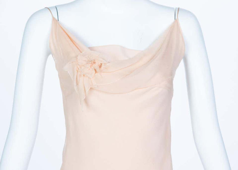 Christian Dior by Galliano Light Pink Silk Slip Dress, 1990s