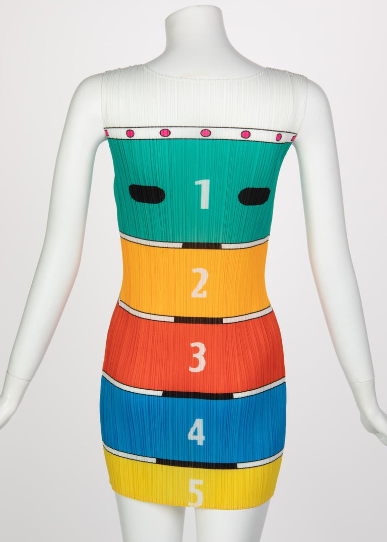 Issey Miyake Pleats Please Tunic Mini Dress Vintage Collectors Piece