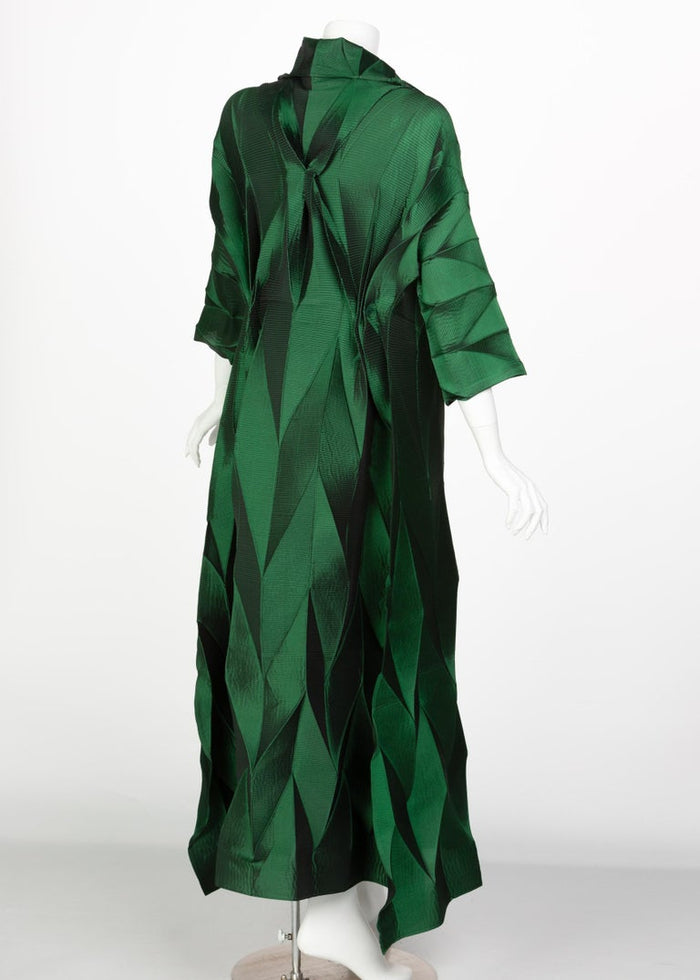 Issey Miyake Emerald Green Runway Dress Spring 2008 – Basha Gold