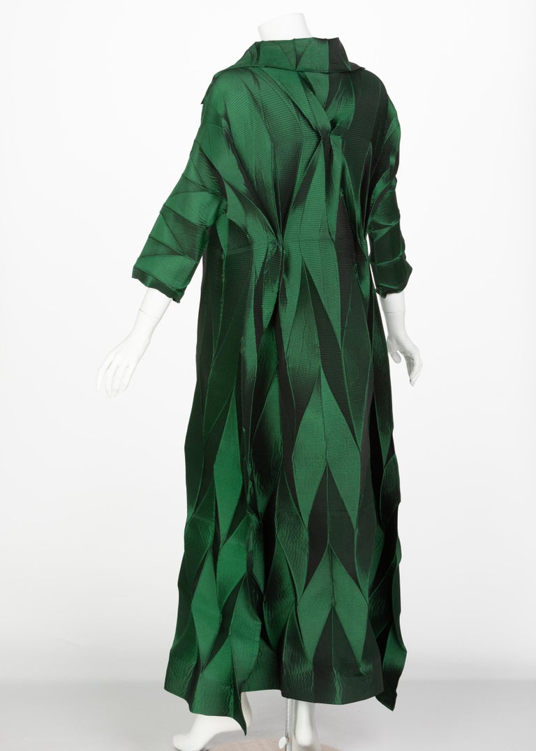 Issey Miyake Emerald Green Runway Dress Spring 2008