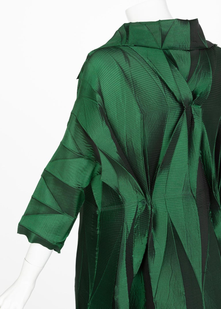 Issey Miyake Emerald Green Runway Dress Spring 2008