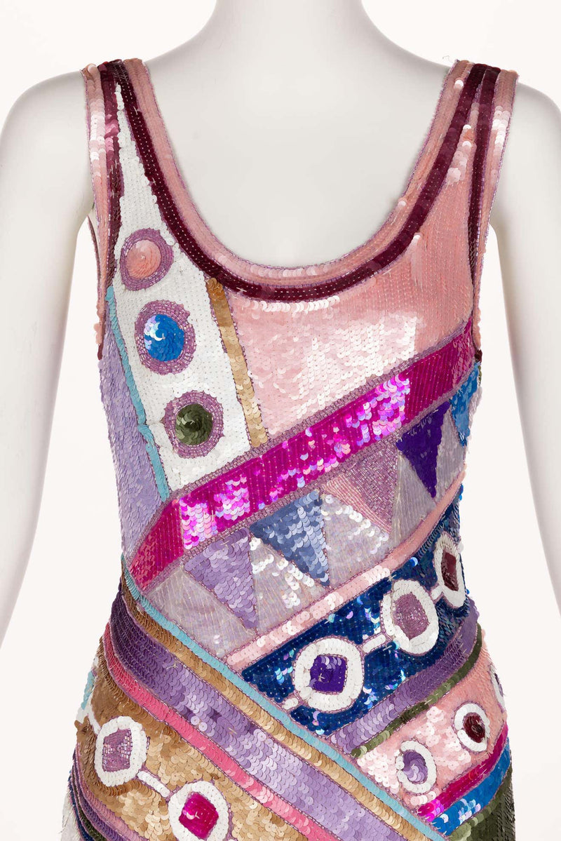 Sensational Vintage Saks Fifth Avenue Sequin Dress, 1990s