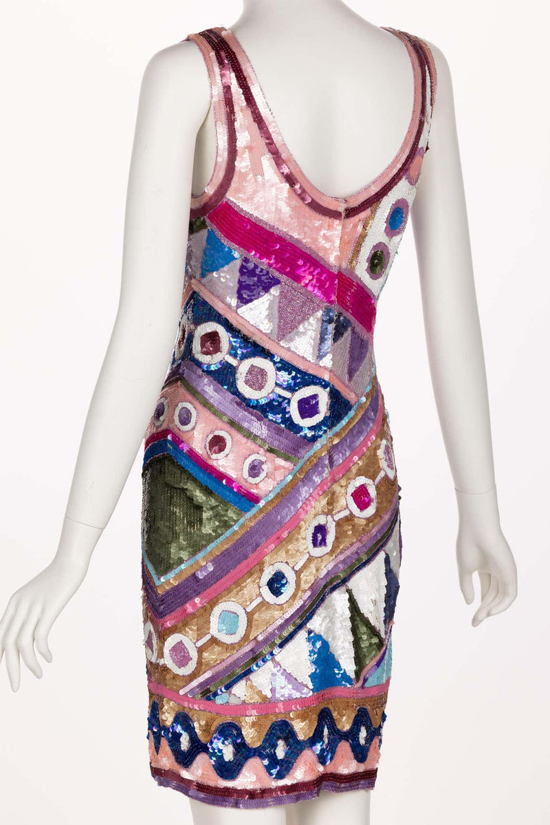 Sensational Vintage Saks Fifth Avenue Sequin Dress, 1990s