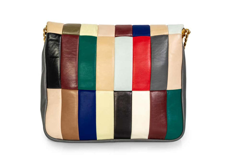 Celine Phoebe Philo Multi Gourmette Patchwork Gold Chain Strap Shoulder Bag, 2012