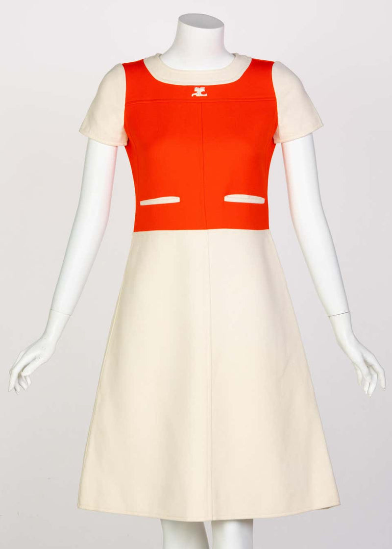 Orange 60s dress sales