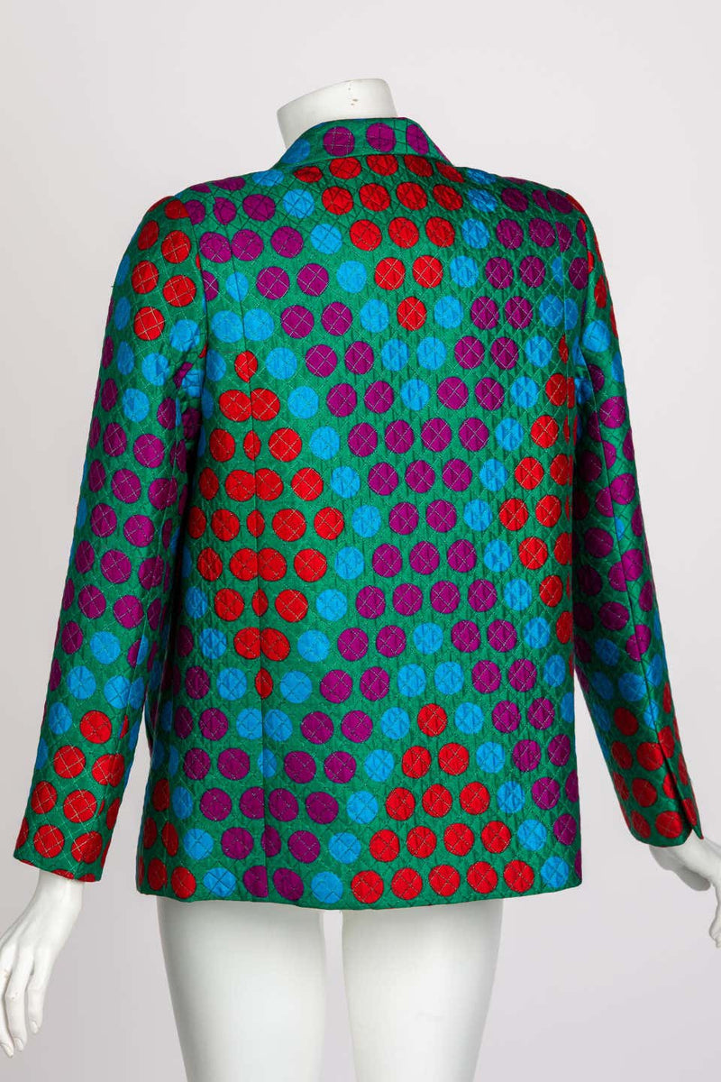 Vintage Galanos Polka Dot Jacket 1980s