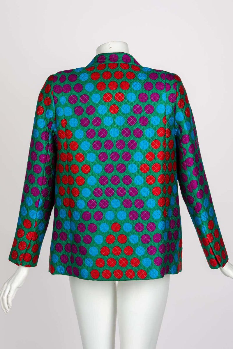 Vintage Galanos Polka Dot Jacket 1980s