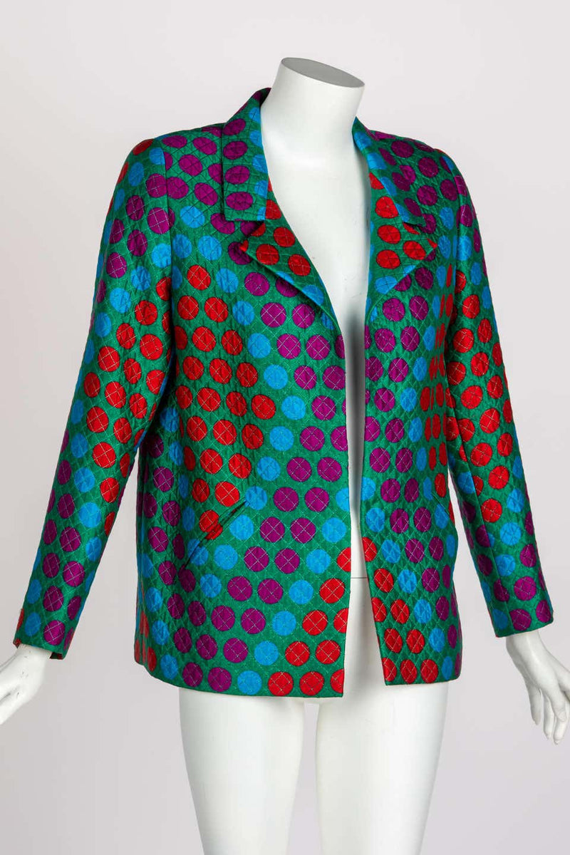 Vintage Galanos Polka Dot Jacket 1980s