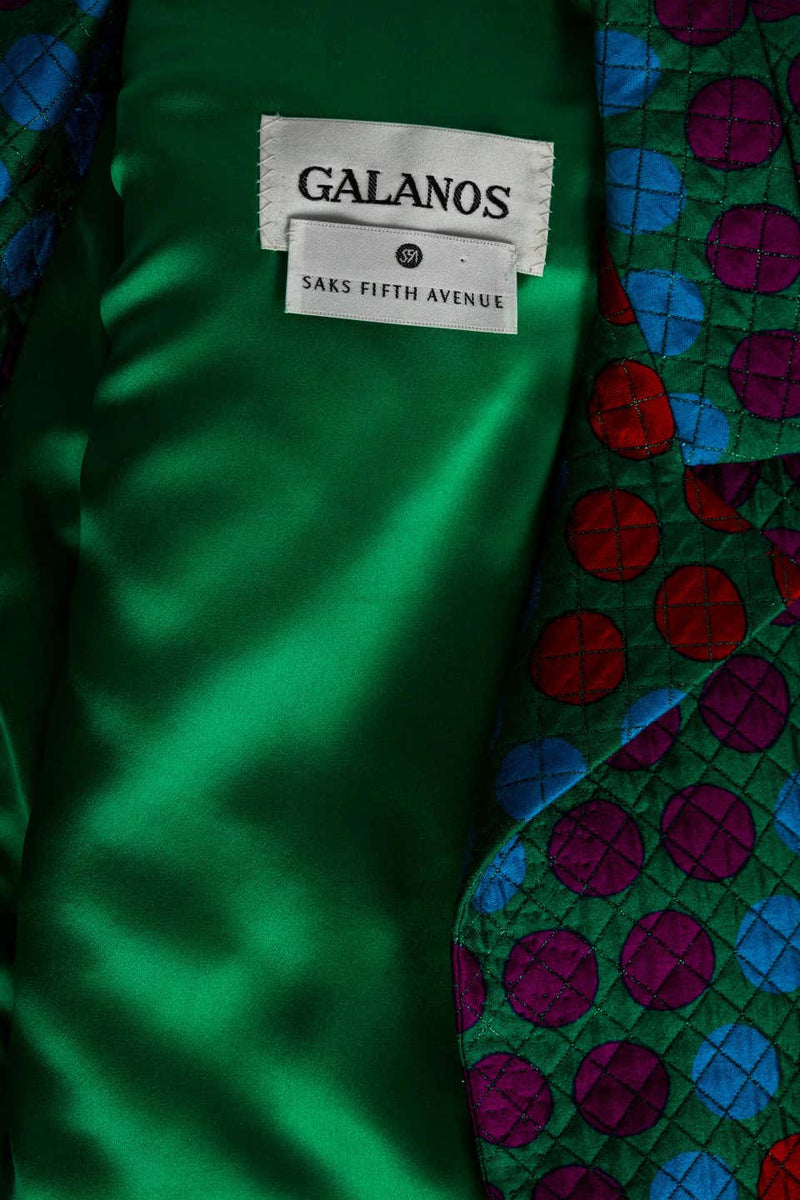Vintage Galanos Polka Dot Jacket 1980s