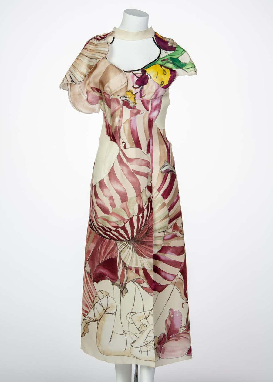 prada fairy dress Prada James Jean Fairy Runway Yellow Silk Dress, 2008 – Basha Gold main image 0