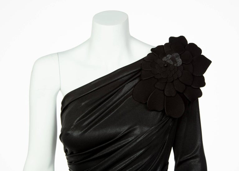 Collette Dinnigan Runway Liquid Jersey Black Dress, A / W 2008