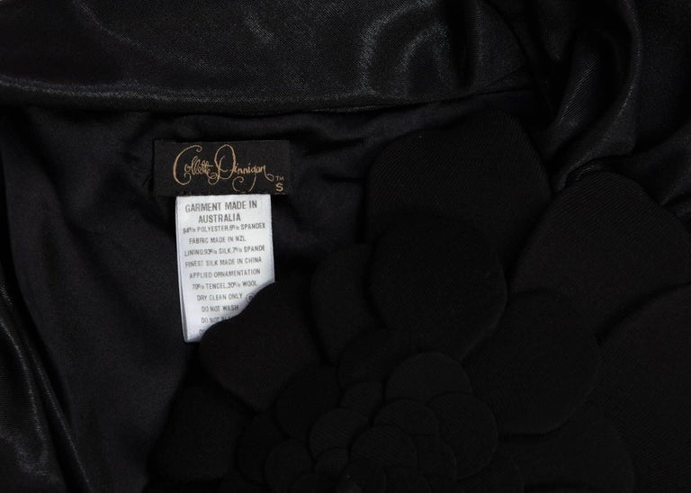 Collette Dinnigan Runway Liquid Jersey Black Dress, A / W 2008