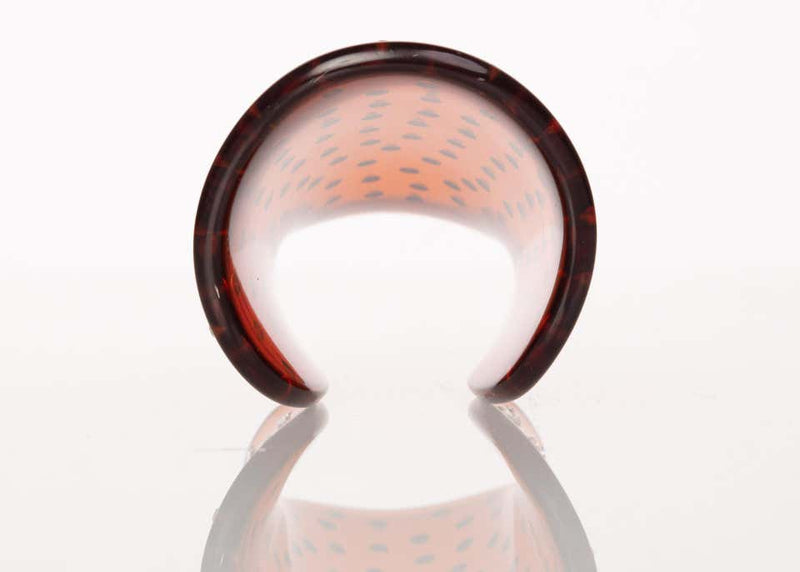 Yves Saint Laurent Tom Ford Brown Lucite Crystal Cuff Bracelet YSL, 2003