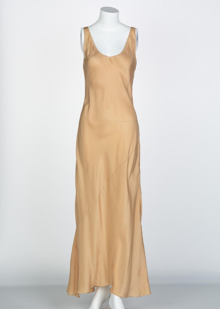 Nina Ricci Yellow Silk Organza Sleeveless Evening Dress, 2009