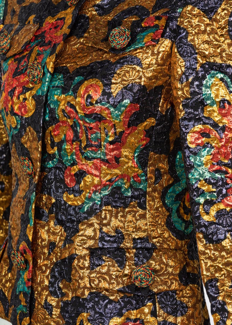 Bill Blass Metallic Brocade Jacket, 1990s