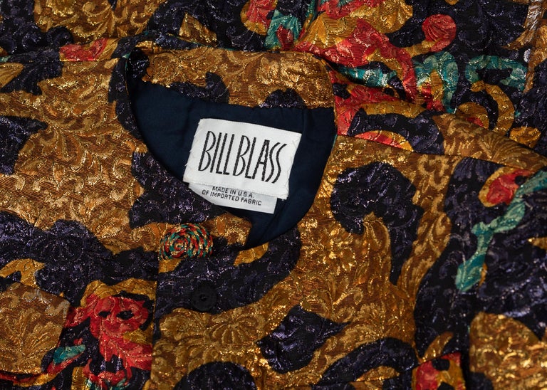 Bill Blass Metallic Brocade Jacket, 1990s
