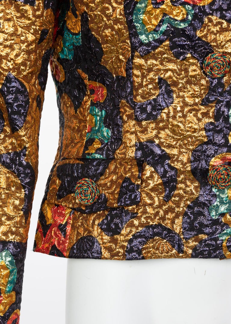 Bill Blass Metallic Brocade Jacket, 1990s