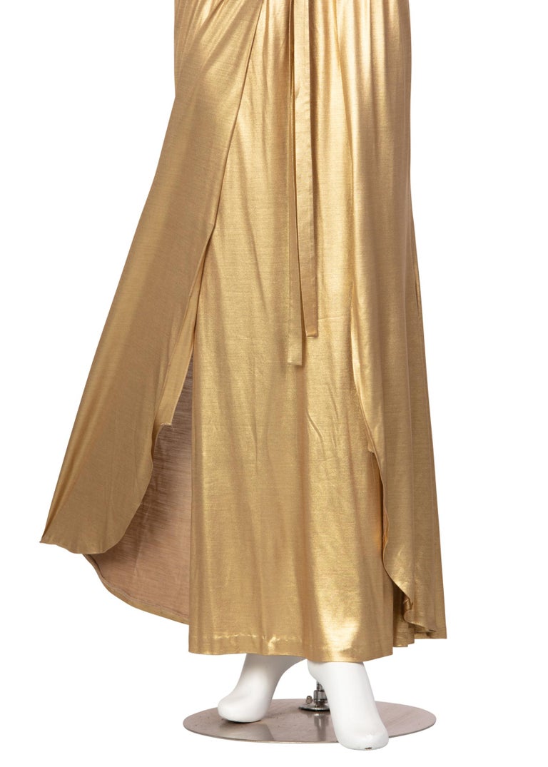 Chanel Paris-Byzance Gold Silk Godess Maxi Dress, 2011