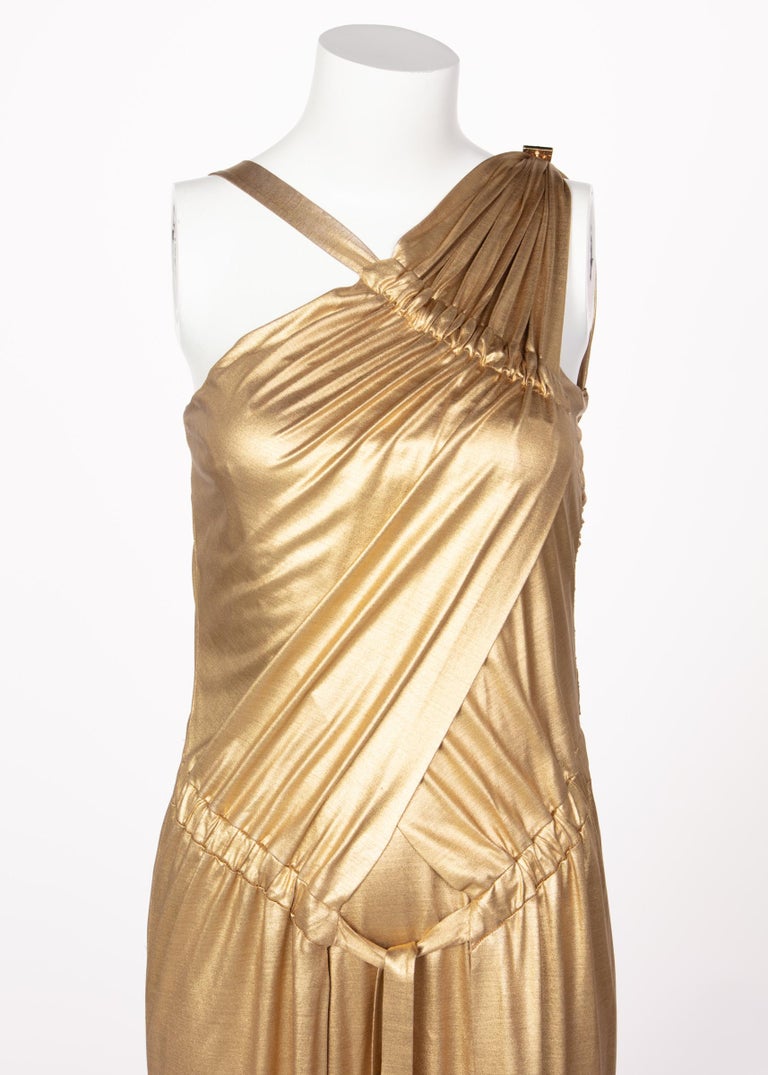 Chanel Paris-Byzance Gold Silk Godess Maxi Dress, 2011