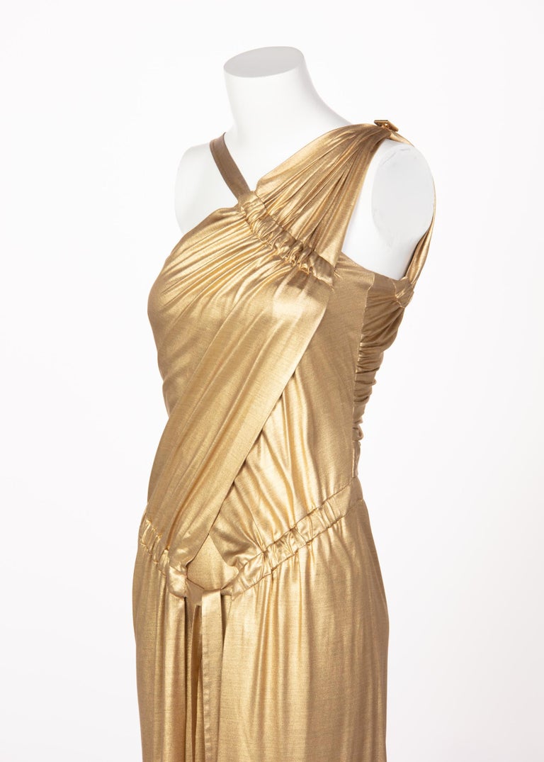Chanel Paris-Byzance Gold Silk Godess Maxi Dress, 2011