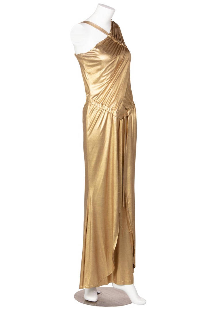 Chanel Paris-Byzance Gold Silk Godess Maxi Dress, 2011