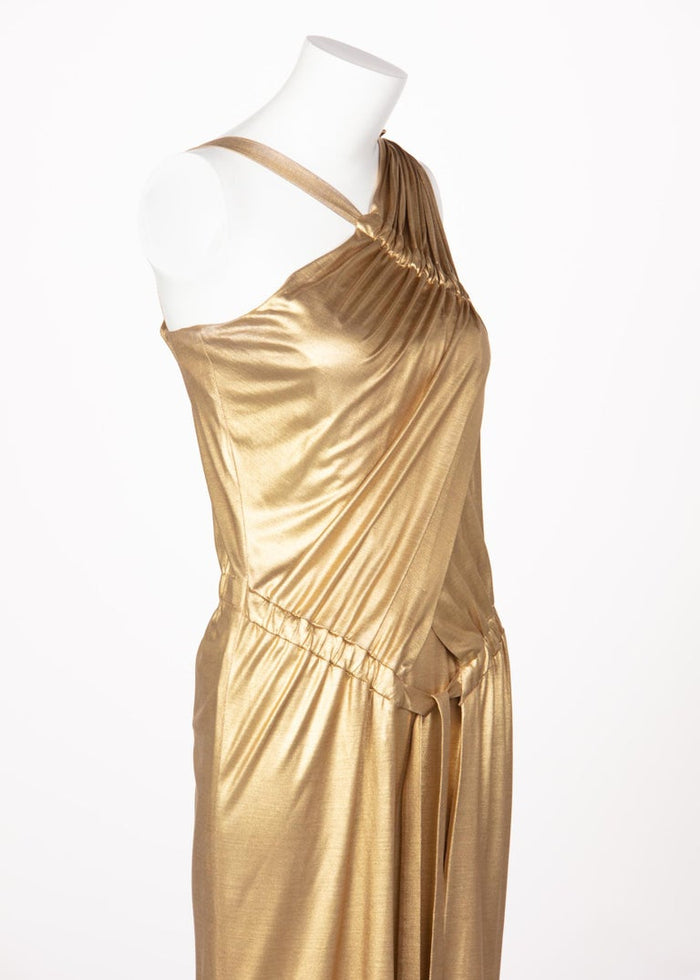 Chanel Paris-Byzance Gold Silk Godess Maxi Dress, 2011  Basha Gold