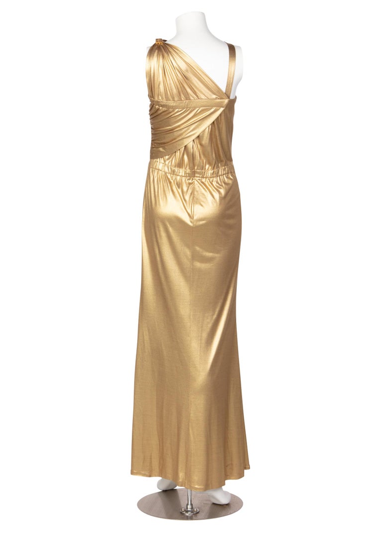 Chanel Paris-Byzance Gold Silk Godess Maxi Dress, 2011