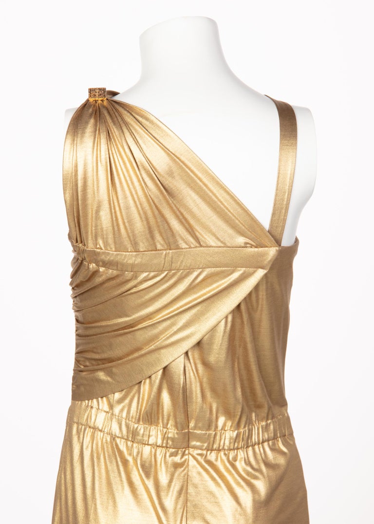 Chanel Paris-Byzance Gold Silk Godess Maxi Dress, 2011