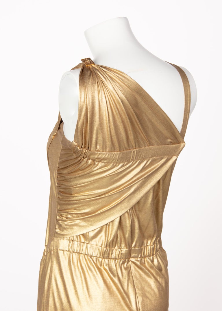 Chanel Paris-Byzance Gold Silk Godess Maxi Dress, 2011